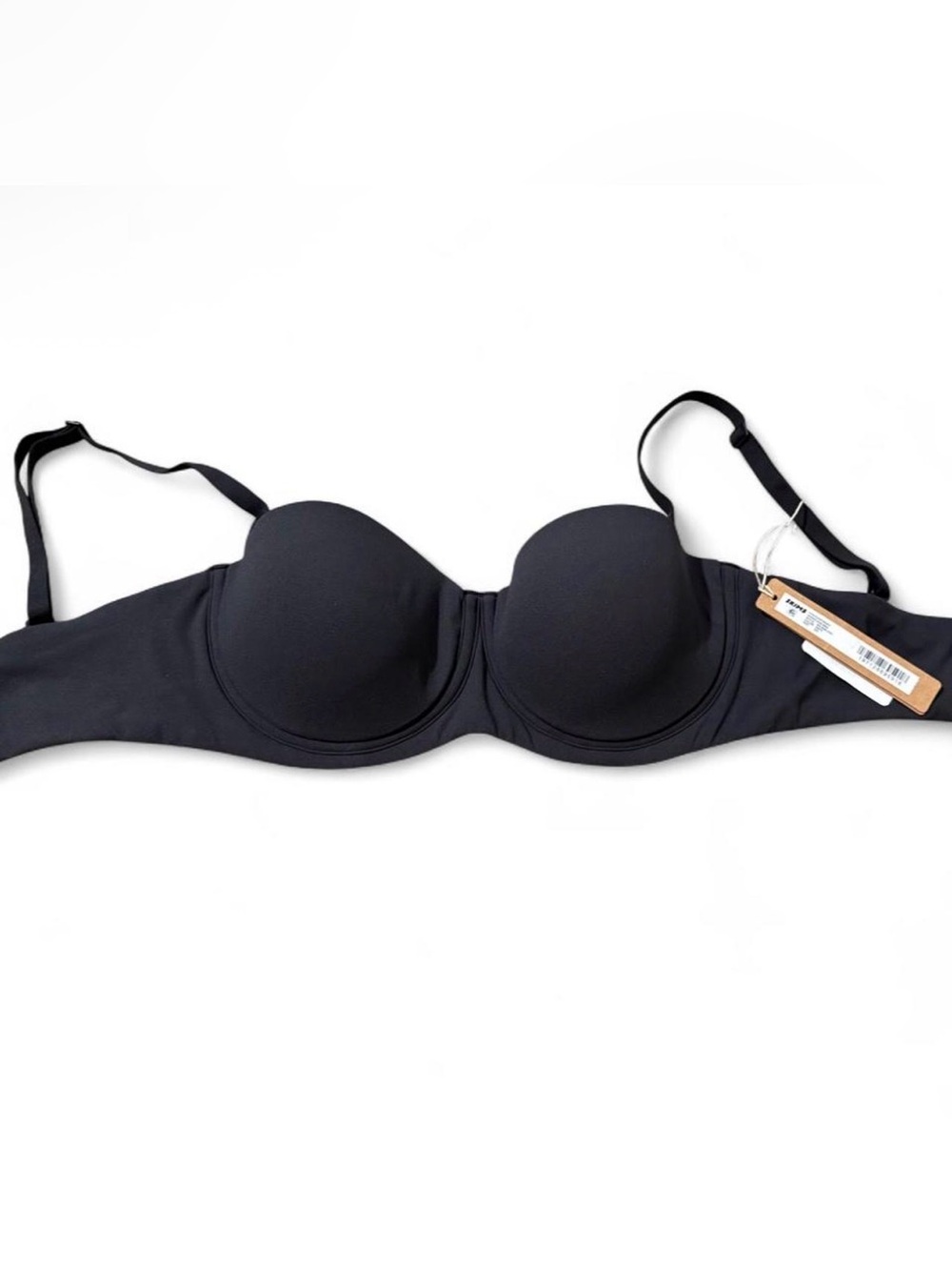 SKIMS Black Strapless Convertible Push-Up Bra